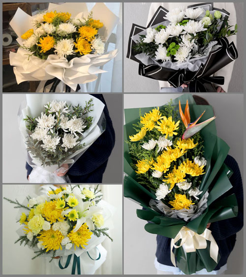 广东梅州市丰顺县埔寨镇采芝村白事花束代送